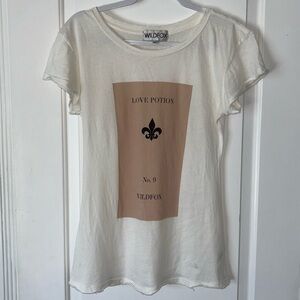 Wildfox love potion No. 9 distressed oversized tee t shirt XS